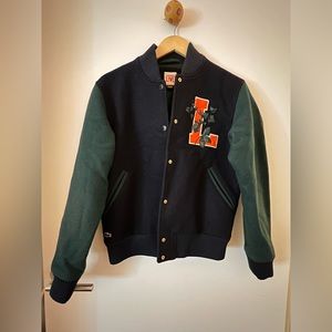 Lacoste Love wool bomber jacket size L women